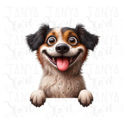 Funny Dog PNG Digital Print for Crafting & T-Shirt Designs, Puppy Birthday Party, Sublimation PNG, Digital Download, Dog Lover, Transparent