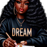 Black Business Woman PNG Images for Wall Art & Shirt Design