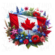 Canadian Flag Sublimation Design