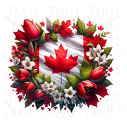 Canadian Flag Sublimation Design