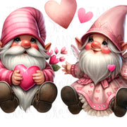 Valentine Gnome Couple - DIY Printable Craft