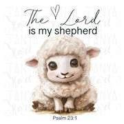 Lord is My Shepherd | Religious PNG | Sheep | Nursery Bible Verse