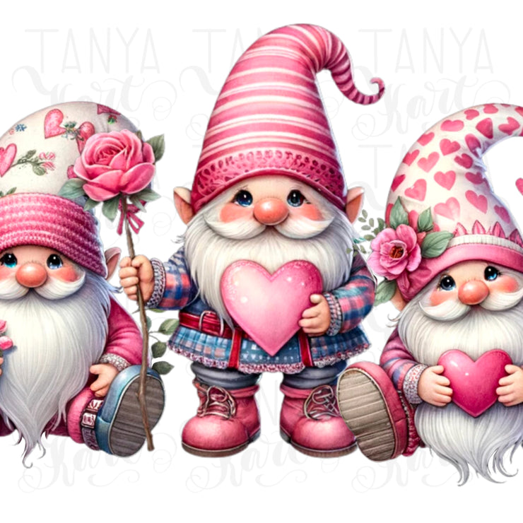 Valentine's Day Gnomes for Shirt Design