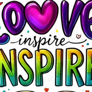 Teach Love Inspire, Sublimation Design, Teacher Life PNG Digital Download, File for Tshirt Design & Card Making, Transparent, Back to School