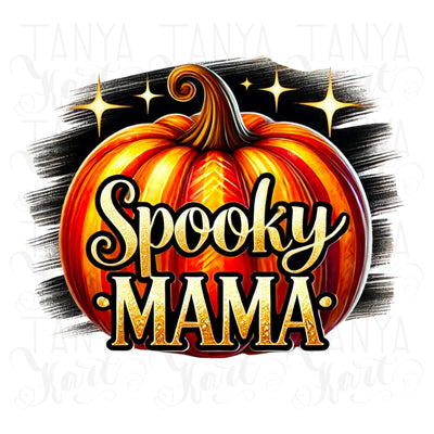 Spooky Mama Png, Coquette Halloween Sublimation Designs, Fall Fashion Pumpkin Shirt, Digital Download, Coquette Mama Spooky Season