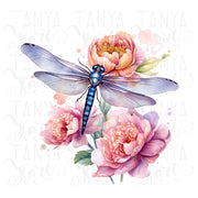 Dragonfly PNG Digital Downloads, Insect Illustration