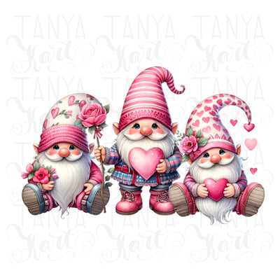 Valentine's Day Gnomes for Shirt Design