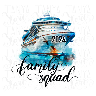 Cruise Squad 2024 Sublimation Design - Digital Download