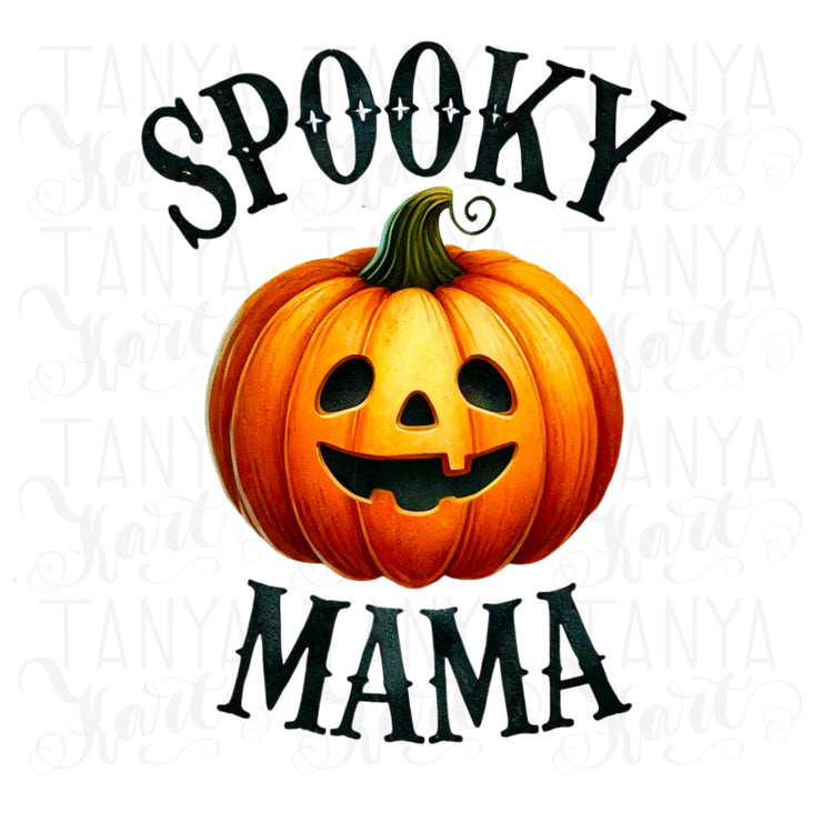 Spooky Mama, Pumpkin Autumn, Retro Halloween Pumpkin, Sublimation Download, Trendy Autumn Digital Prints, Mama Fall, Coquette Thanksgiving