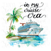 In My Cruise Era, Sublimation Design PNG, Family Vacation Tshirt Design