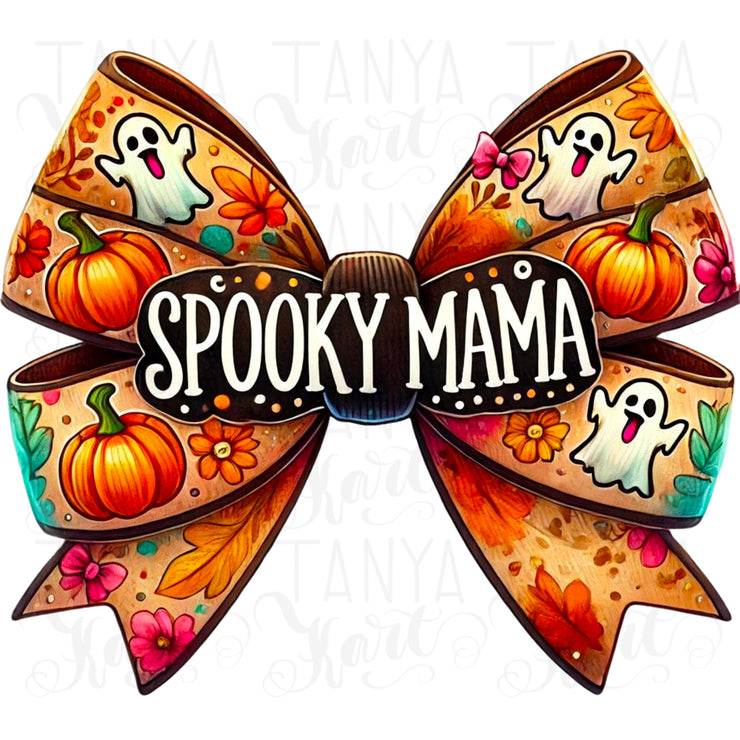 Spooky Mama, Retro Halloween Sublimation PNG Designs, Fall Aesthetic, Thanksgiving, Autumn Sublimation, Coquette Fall, DTF PNG Designs