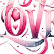 Pink Love Sublimation Download