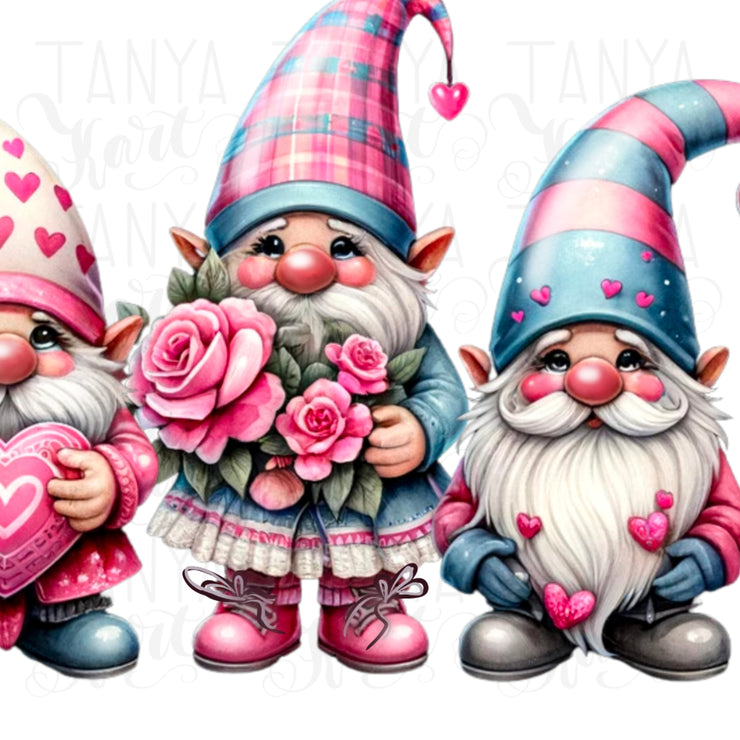 Gnome Sublimation Png, Printable Valentine Graphics