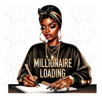 Melanin Millionaire, Girl Boss Planner Icon, Inspirational