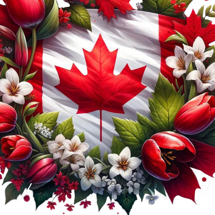 Canadian Flag Sublimation Design