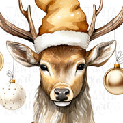 Christmas Deer Digital File for T-Shirt Design