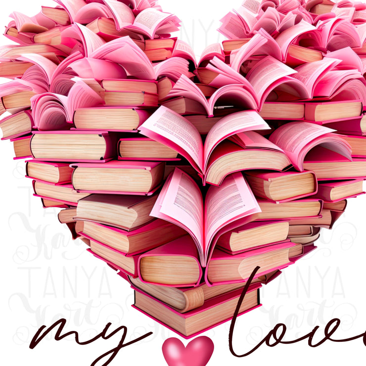 Books Are My Love, Pink Heart