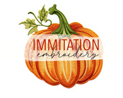 Fall Pumpkins Clip Art Bundle - Png Imitation Embroidery