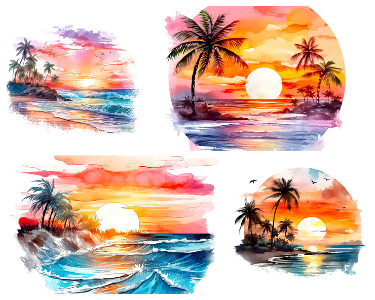 Sunset Beach Png Clipart - 10 Png Files