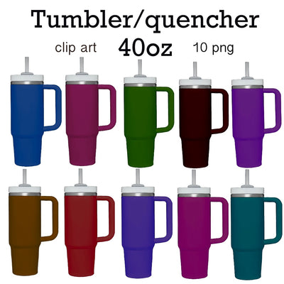 Cup 40 oz Quencher Tumbler PNG Digital Download