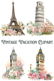 30 Vintage Vacation Png Clipart
