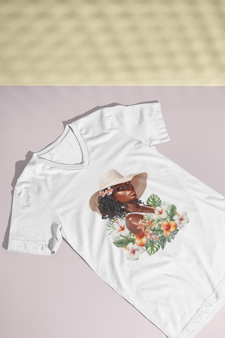 African American Summer Girl Png | Sublimation Design