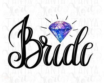 Bride Png for Sublimation Designs, Bride Diamond Png Instant Download