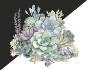 Watercolor Succulent Clipart - 16 Png Files