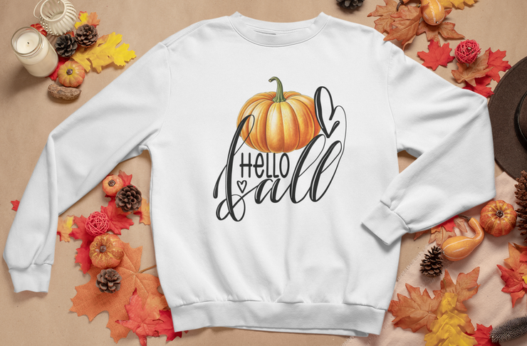 Pumpkin Hello Fall Png Sublimation Design