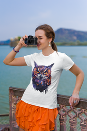 Purple Owl PNG Sublimation Instant Download