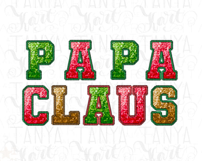 Papa Claus PNG for Christmas Shirt