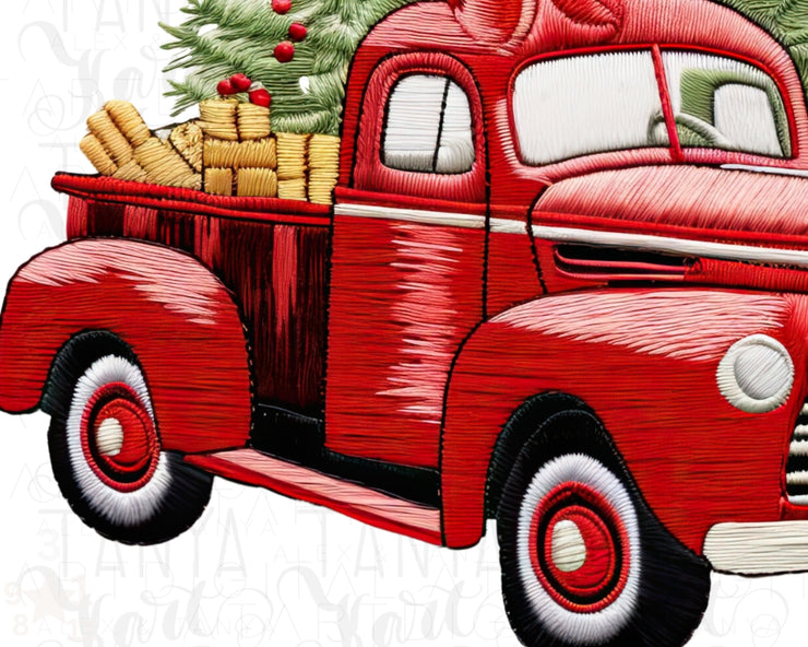 Holiday Truck Art Sublimation Graphics