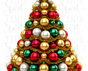 Christmas Tree Ball PNG Sublimation Prints