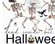 Dead Inside But It's Halloween Png Instant Download Design