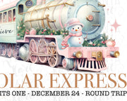 Polar Express Train Image for Merry Christmas Decor