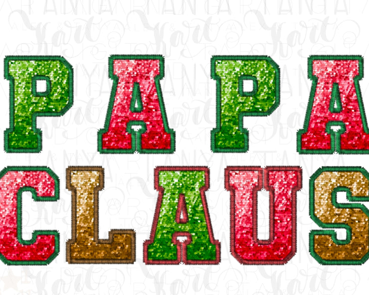 Papa Claus PNG for Christmas Shirt