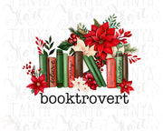 Christmas Booktrovert for Teacher Gift & Book Lovers