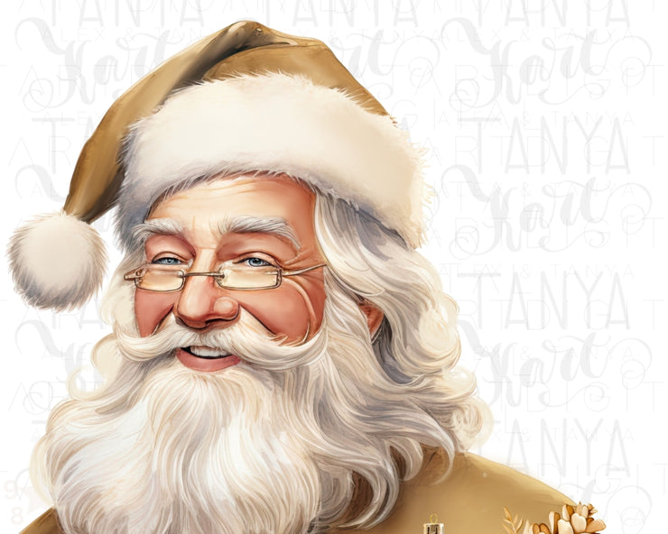 Believe in Santa Claus PNG: Christmas Sublimation Designs