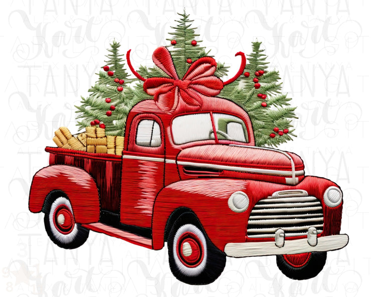 Holiday Truck Art Sublimation Graphics