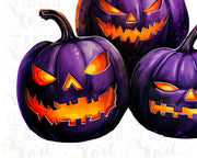 Purple Pumpkins Sublimation Designs