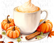 Tis The Season Fall Pumpkin Spice Latte - Warm Cozy Autumn