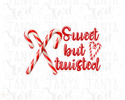 Sweet But Twisted, Christmas Candy Cane PNG Instant Download