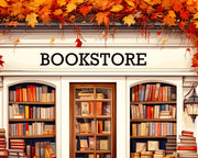 Fall Bookstore Png Download, Autumn Sublimation