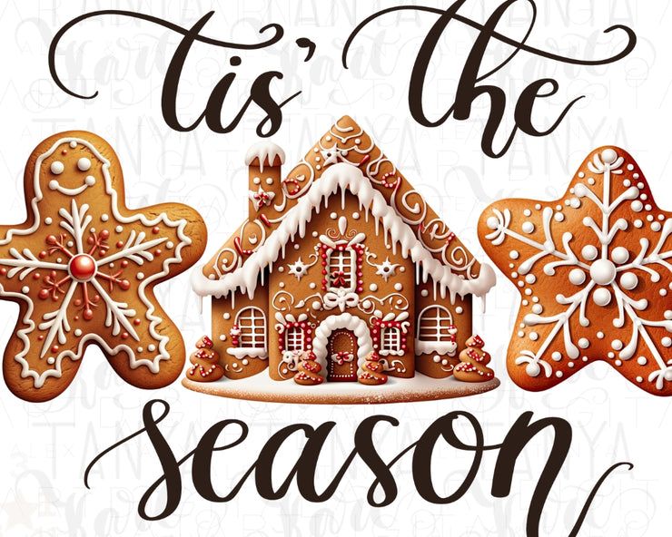 Gingerbread House, Tis the Season PNG Design