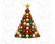 Christmas Tree Ball PNG Sublimation Prints