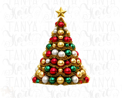 Christmas Tree Ball PNG Sublimation Prints