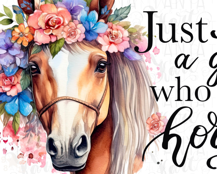 Just A Girl Who Loves Horses Png