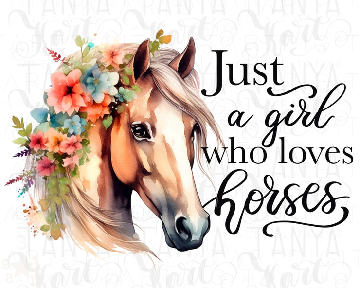 Just A Girl Who Loves Horses Png