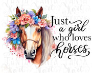 Just A Girl Who Loves Horses Png