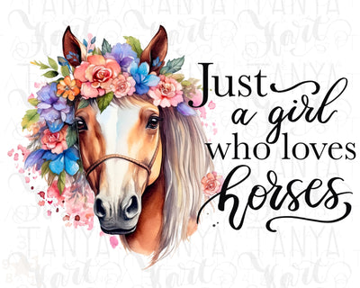 Just A Girl Who Loves Horses Png
